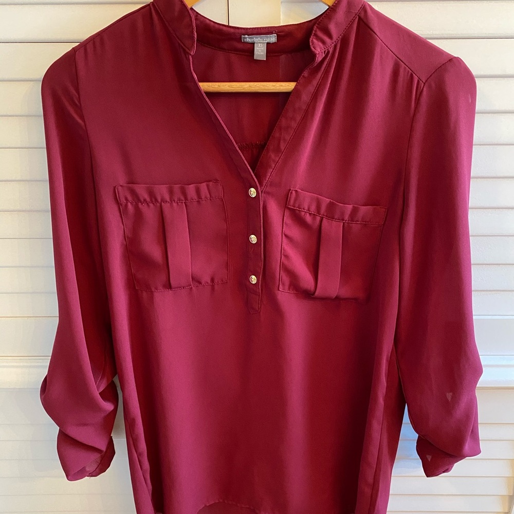 Red blouse